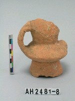 藏品(紅色粗砂雙耳中型陶罐)的圖片